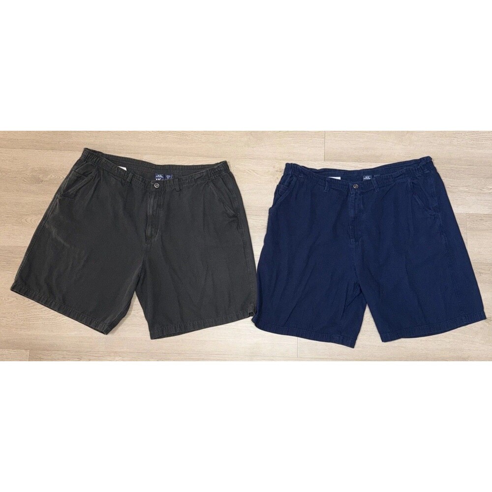 Vintage Lot Of 2 Big Dawgs Shorts Men’s Size 2XL Plus Size Black Blue Comfort